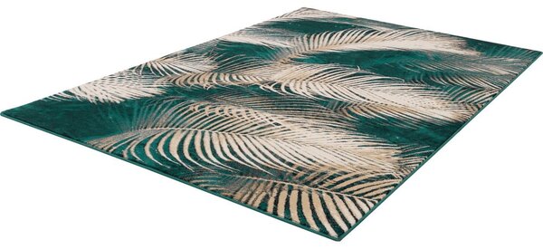 Modrozelena volnena preproga 133x180 cm Areca – Agnella