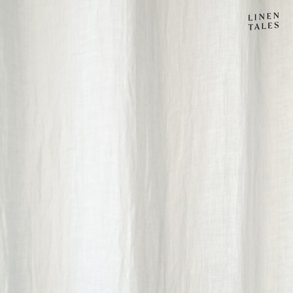 Bela lanena prosojna zavesa 130x300 cm White – Linen Tales