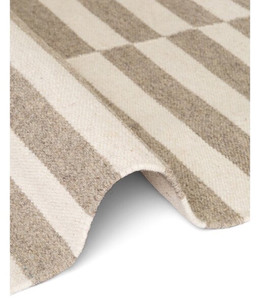 Bela/siva obojestranska/ročno tkana volnena preproga 120x180 cm Vika – Hanse Home
