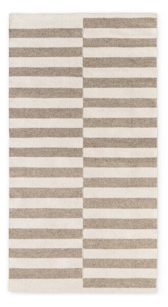Bela/siva obojestranska/ročno tkana volnena preproga 80x150 cm Vika – Hanse Home