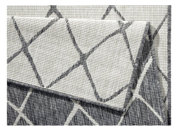 Sivo-krem zunanja preproga NORTHRUGS Malaga, 80 x 150 cm