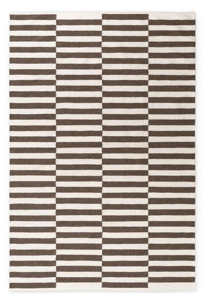 Bela/rjava obojestranska/ročno tkana volnena preproga 200x300 cm Vika – Hanse Home