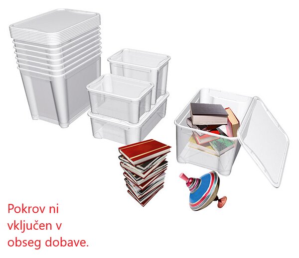 Zaboj za shranjevanje Regalux Clear Box L (47 l, d 54,8 x š 38,4 x v 28,3 cm)