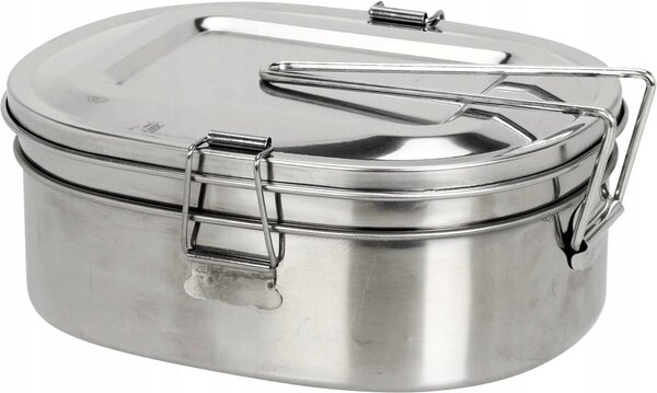 Turistična 3 delna inox lunch box posoda za hrano in kuhanje 900ml