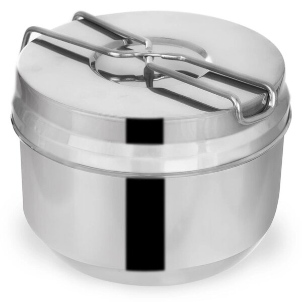 Turistična 3 delna inox lunch box posoda za hrano in kuhanje 1500ml