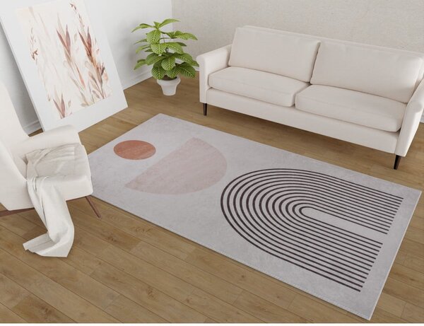 Kremno bela pralna preproga 50x80 cm – Vitaus