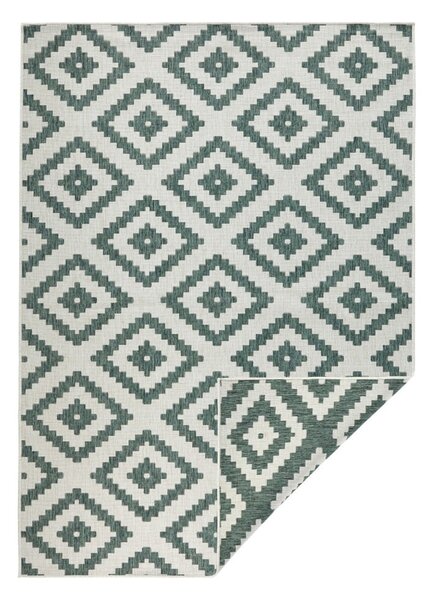 Zeleno-krem zunanja preproga NORTHRUGS Malta, 80 x 150 cm