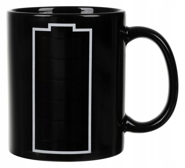 Črna čarobna skodelica baterija 330ml Magic Mug