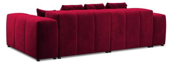 Rdeči žametni kavč 320 cm Rome Velvet - Cosmopolitan Design