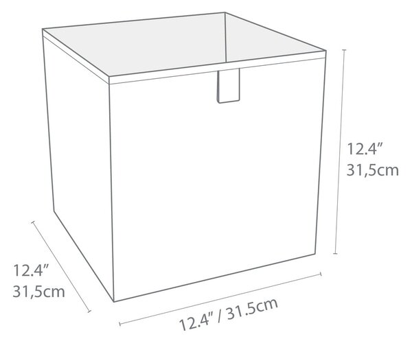 Modra škatla za shranjevanje Bigso Box of Sweden Cube