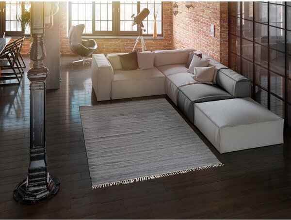 Temno siva zunanja preproga iz reciklirane plastike Universal Liso, 160 x 230 cm