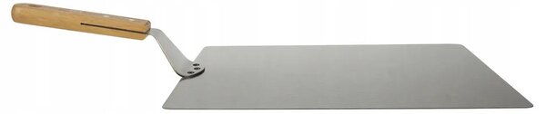 Močan inox lopar za pico 44cm leseno držalo