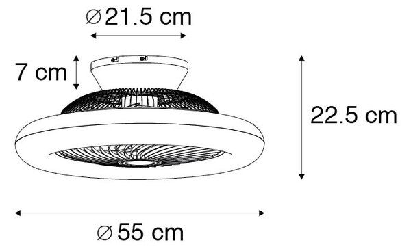 Stropni ventilator vklj. LED z daljinskim upravljalnikom - Clima