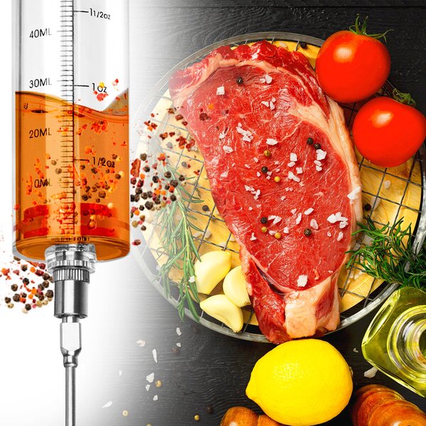 Injektor marinade za meso - brizga 50ml + 3 igle