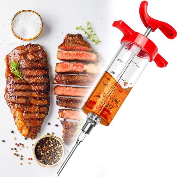 Injektor marinade za meso - brizga 50ml + 3 igle