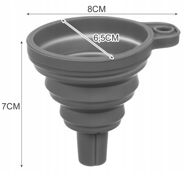 Silikonski zložljiv lijak 80mm