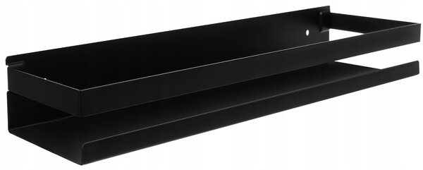 Kopalniška inox polica 50cm črna