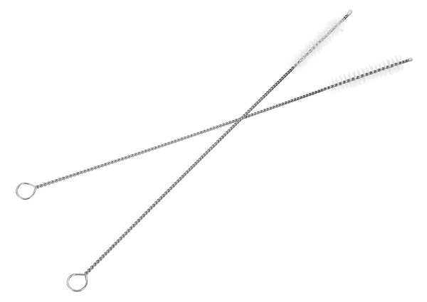 Set 8 inox kovinskih slamic za večkratno uporabo + krtačke