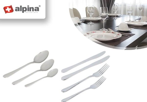 Komplet jedilnega pribora 42 delni set inox