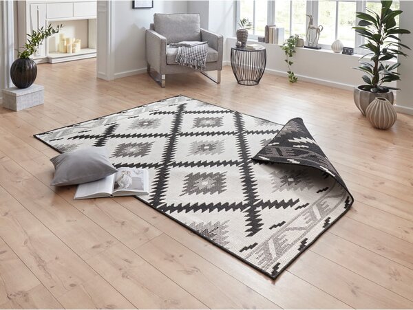 Črno-bež zunanja preproga NORTHRUGS Malibu, 290 x 200 cm