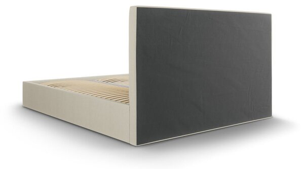 Bež zakonska postelja Mazzini Beds Juniper, 180 x 200 cm