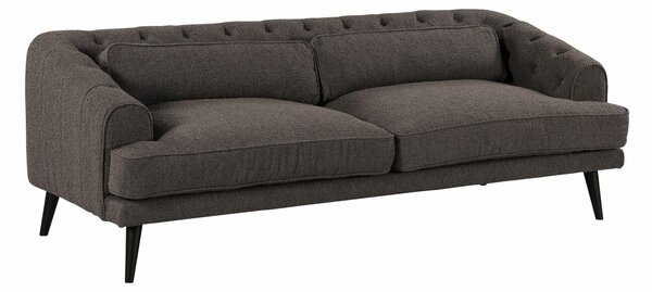 Kavč chesterfield Riverton 774, Siva, 224x79x96cm, Noge: Les