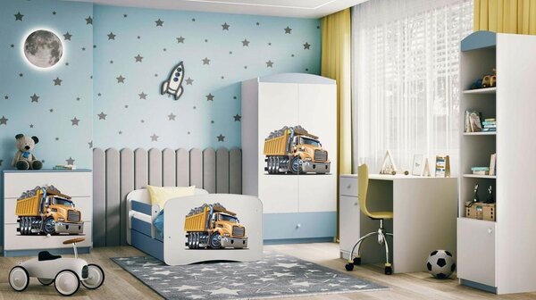 MID.YOU Otroška Postelja Babydreams, Bela, Modra, 80x160cm