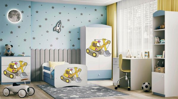 MID.YOU Otroška Postelja Babydreams, Bela, Modra, 80x160cm