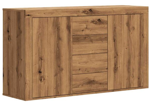 VidaXL Sideboard artisian hrast 120x36x69 cm konstruiran les