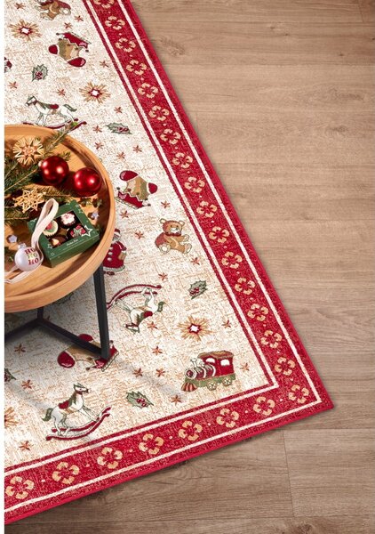 Rdeča preproga z božičnim motivom iz mešanice bombaža 160x230 cm Toy's Delight Red Christmas – Villeroy&Boch