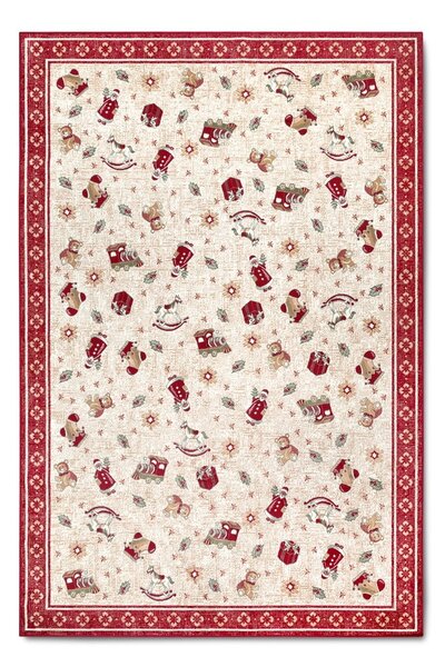 Rdeča preproga z božičnim motivom iz mešanice bombaža 160x230 cm Toy's Delight Red Christmas – Villeroy&Boch