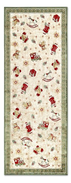 Zelen tekač z božičnim motivom iz mešanice bombaža 80x200 cm Toy's Delight Green Christmas – Villeroy&Boch