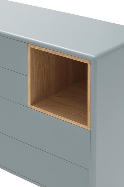 Modra/siva nizka komoda 90x90 cm Corvo – Teulat