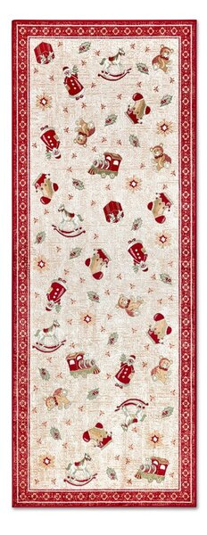 Rdeč tekač z božičnim motivom iz mešanice bombaža 80x200 cm Toy's Delight Red Christmas – Villeroy&Boch