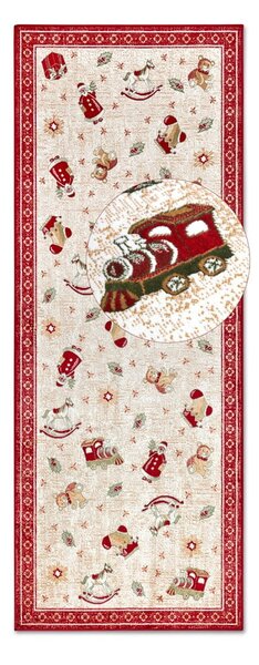 Rdeč tekač z božičnim motivom iz mešanice bombaža 80x200 cm Toy's Delight Red Christmas – Villeroy&Boch