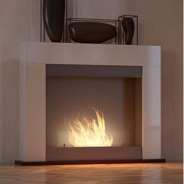 InFire - BIO kamin 87,5x110 cm 3kW bela