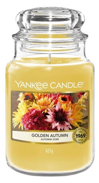 Yankee Candle - Dišeča sveča GOLDEN AUTUMN big 623g 110-150 ur