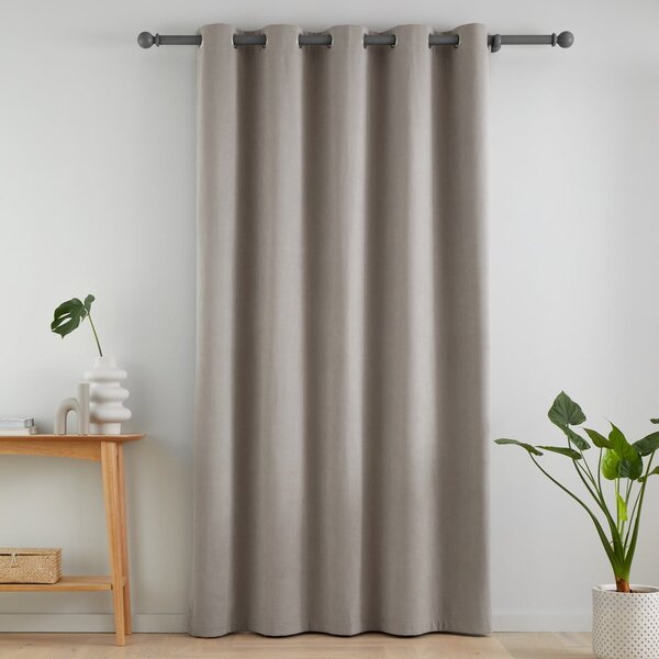 Siva zatemnitvena zavesa za vrata 117x213 cm Wilson – Catherine Lansfield