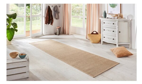 Bež tekač BT Carpet Nature, 80 x 350 cm