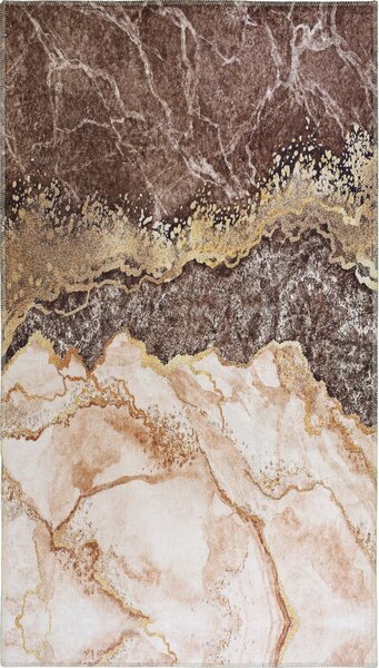 Rjavo-kremna pralna preproga 150x80 cm - Vitaus