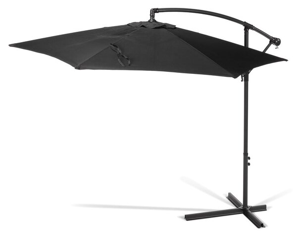 Črn senčnik ø 300 cm Happy Sun – Bonami Essentials