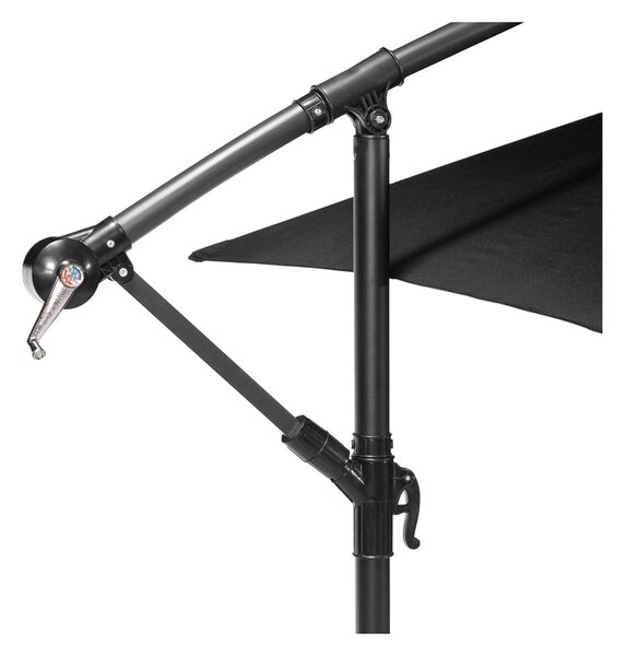 Črn senčnik ø 300 cm Happy Sun – Bonami Essentials