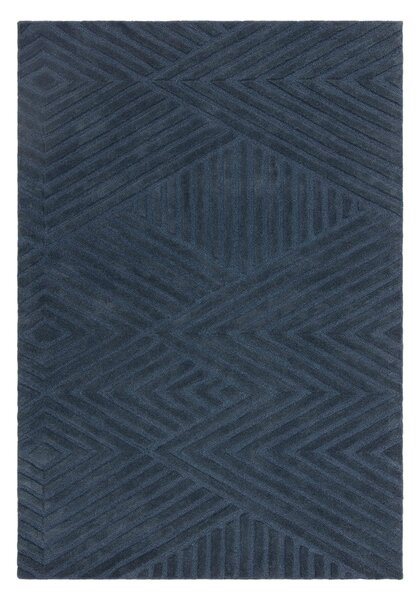 Temno modra volnena preproga 160x230 cm Hague – Asiatic Carpets