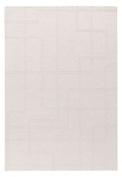 Kremno bela ročno tkana volnena preproga 120x170 cm Ada – Asiatic Carpets