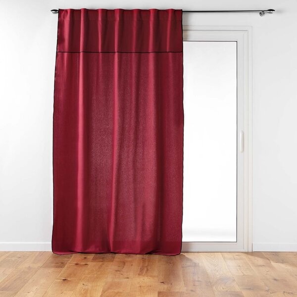 Bordo rdeča zavesa 140x240 cm Mistraline – douceur d'intérieur