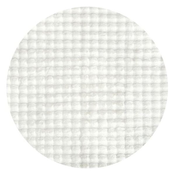 Bela pralna okrogla preproga ø 80 cm Bubble White – Mila Home