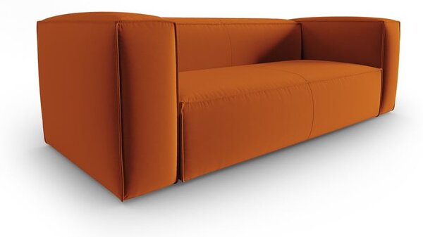 Oranžna žametna sedežna garnitura 200 cm Mackay – Cosmopolitan Design