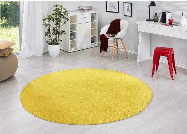 Rumena okrogla preproga ø 200 cm Fancy – Hanse Home