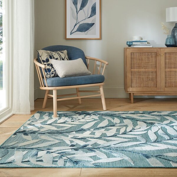 Modra zunanja preproga 290x200 cm Willow - Flair Rugs