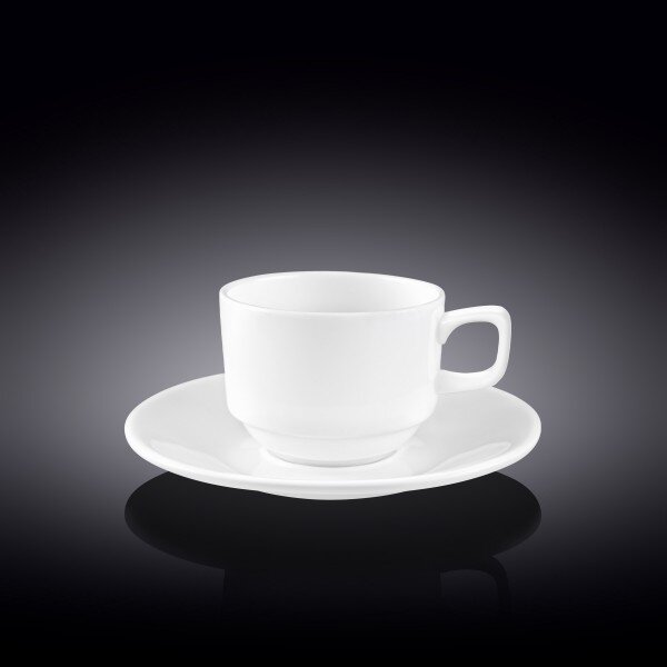 Skodelica in Podstavek, Porcelan, 140ml